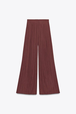 WIDE-LEG DARTED TROUSERS - Zara фото 5