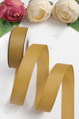 Лента репсовая 2,5 см*20 ярд "1 сорт" (SF-1348) коричневый №157