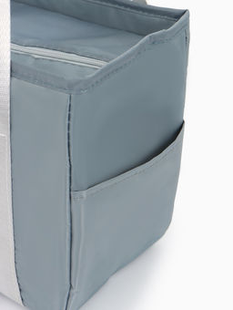 Термосумка на молнии, 6.4 л, серая