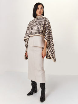 в составе ШЕРСТЬ  и КАШЕМИР Большой, мягкий, теплый  двусторонний палантин - Tantino фото 8