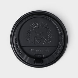 Цена за 100 шт. Крышка одноразовая для стакана чёрная, с клапаном, d=9 см - Simaland фото 10