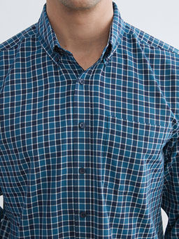 Regular Fit Ekose Gabardin Erkek G?mlek