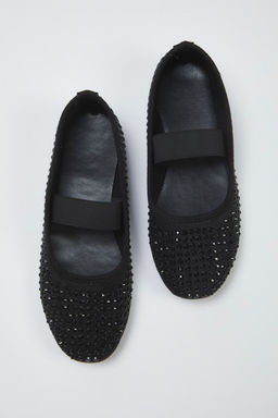 Trendyol Shoes Siyah Tasl? Mary Jane Kad?n Babet TAKSS25BE00047