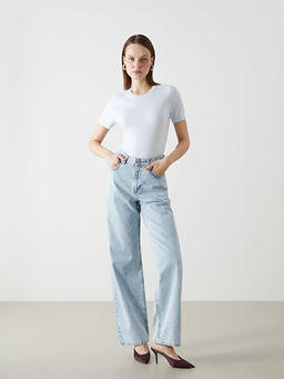 Baggy Fit Kad?n Jean Pantolon