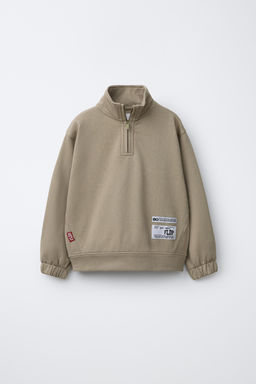SUDADERA APLIQUE ETIQUETA / Arena