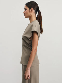 Топ с драпировкой на талии / Zarina  фото 4