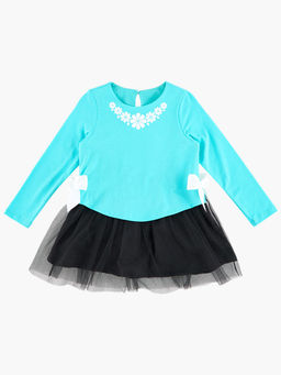 Платье для девочки UD 6098 бирюза - Mini maxi фото 4