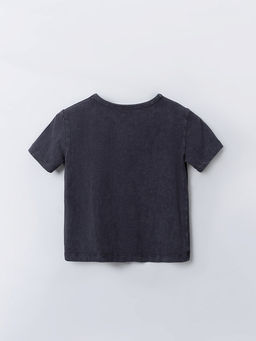 Футболка для девочек серая укороченная - Mark formelle фото 6