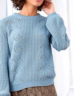 Пуловер, голубой - Linea tesini фото 6