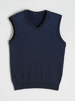 Standart Kal?p V Yaka Erkek Triko S?veter