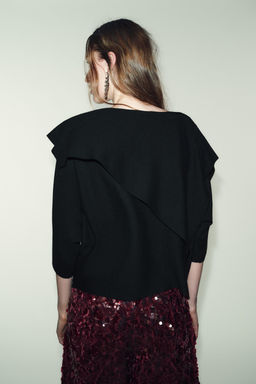 KNIT CAPE JUMPER - Zara фото 5