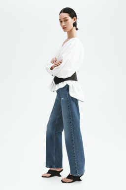 Straight High Waist Ankle Jeans - H&m фото 12