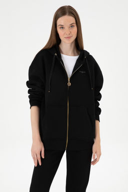 Kad_n Siyah Sweatshirt Sepette S_rpriz _ndirim
