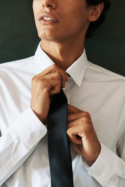 Camisa en algodon pima Slim Fit - H&m фото 5