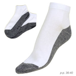 Носки женские р. 36-40 набор 12 штук / NA101 /уп 30/100/белые/серые