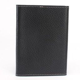 Обложка для паспорта Croco-П-402 (5 карм) натуральная кожа черный флотер (40/1) 238514  фото 2