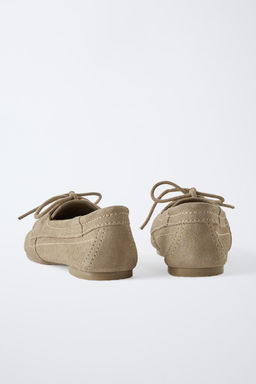 SPLIT SUEDE DECK SHOES - Zara фото 5