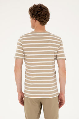 Мужская футболка светло-хаки Неожиданная скидка в корзине - U.s. polo assn фото 5