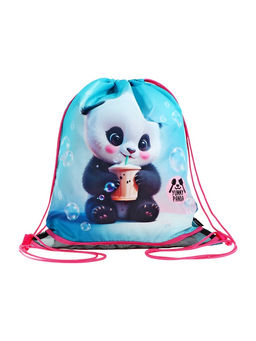 Мешок для обуви deVENTE на шнурке, с сеткой, принтом, размер 47×1×40 см, голубой