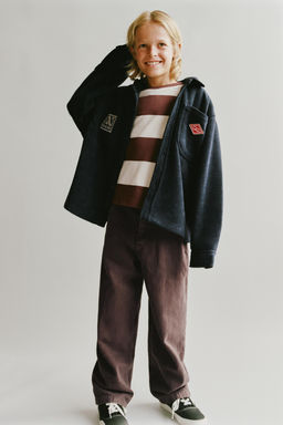 COMFORT CORDUROY FLEECE OVERSHIRT - Zara фото 8