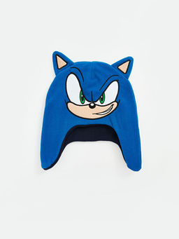 Sonic Bask?l? Erkek ?ocuk Kar ?apkas?