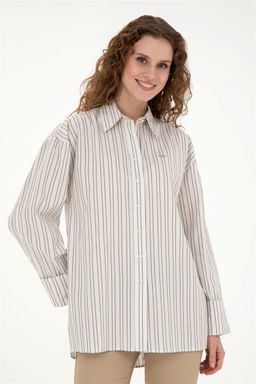 U. S. Polo Assn Женская рубашка с длинным рукавом Stone - U.s. polo assn фото 10