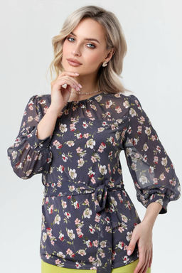 Блузка женская 4021/03/Серый, пудровый - Rise фото 8