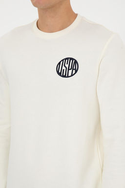 Erkek Krem Sweatshirt