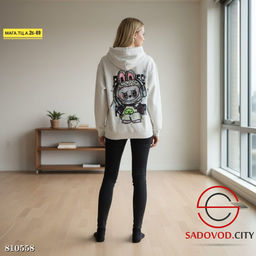 Толстовка женская с рисунком на спине - Bruno фото 5