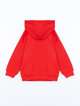 Kap??onlu Bisiklet Yaka Bask?l? Erkek Bebek Sweatshirt ve E?ofman Alt 2li Tak?m - Waikiki фото 3