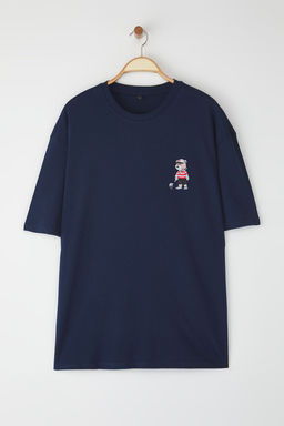 TRENDYOL MAN Siyah Unisex Regular/Normal Kesim Ay?c?k Bask?l? %100 Pamuklu T-Shirt TMNSS25TS00161 - Trendyolmilla фото 23