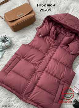 Жилетка с капюшоном оверсайз