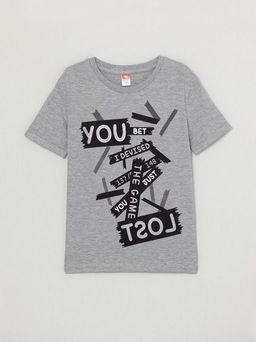 CRB wear/CWJG 62889-11-291 Футболка для девочки, светло-серый меланж/Ex.Cherubino