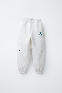 PANTAL?N SPORTY LOGO / Gris vigor?
