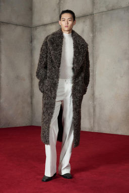 DOUBLE-FACED LEATHER EFFECT COAT LUDOVIC DE SAINT SERNIN x ZARA