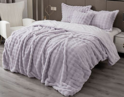 Покрывало декоративное Shinshilla buffy (лаванда платина) 160х220