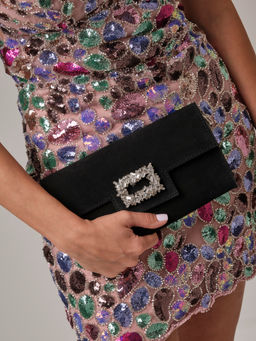 Клатч замшевый Deboro 31016 черный