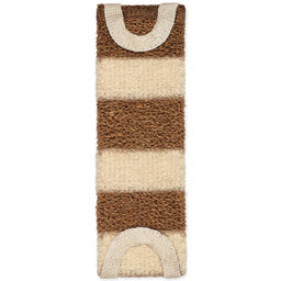 Мочалка для тела К104 длинная с ручками, полосатая 19090