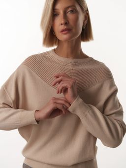 Conso/KJL 230720 - beige Джемпер женский  фото 2