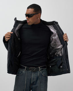 Горнолыжная куртка мужская зимняя темно-синего цвета 7617TS - Mtforce фото 8