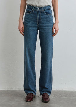 Sky Classic Denim Puslu Koyu Mavi Jean Pantolon