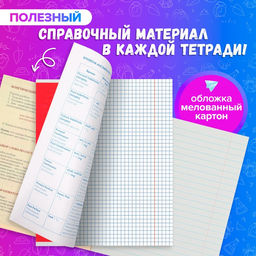 Тетради предметные Calligrata «Фото», 10 предметов, 48 листов, со справочным материалом, обложка из мелованного картона