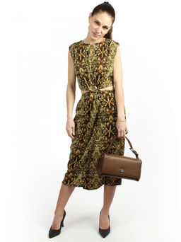 LACCOMA сумка АК7035-рыжий натуральная кожа хлопок