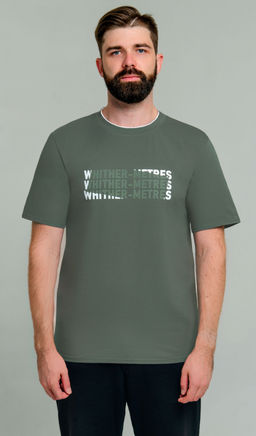 Арт. 67123 Футболка мужская 48-56 (5 шт) Цвет:хаки - Идеал фото 15