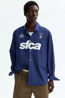 Camisa en popelina de algod?n Relaxed Fit - H&m фото 3