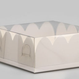 Цена за 5 шт. Коробка для печенья, белая, 7×7×3 см