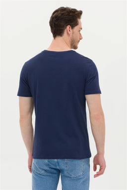 U. S. Polo Assn Мужская темно-синяя футболка с круглым вырезом - U.s. polo assn фото 12