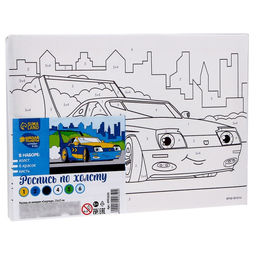 Картина по номерам для детей «Спорткар», 21×15 см
