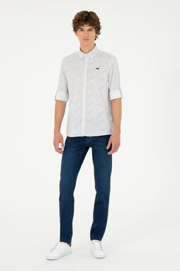 Мужская рубашка с длинным рукавом Stone Неожиданная скидка в корзине - U.s. polo assn фото 4