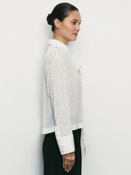 Блуза с бантом / Zarina фото 4